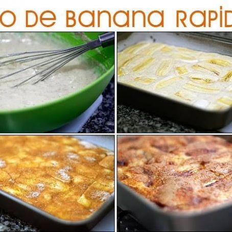 bolo de banana rapidinho
