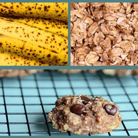 Cookies de banana com aveia