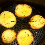 Batata doce frita com toque de alho - Etapa 1