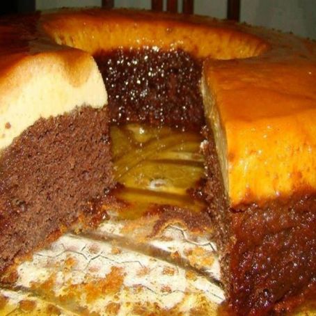 Bolo pudim de chocolate fácil