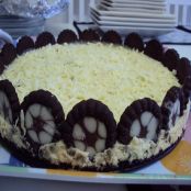 Torta de limão com cookies de chocolate