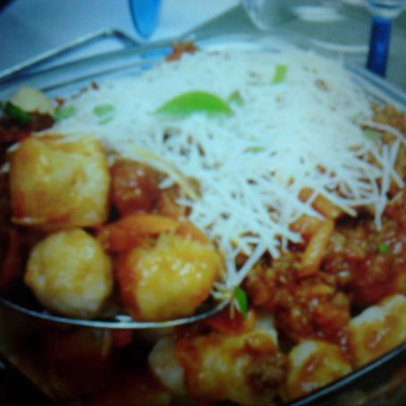 Nhoque de Batata com molho à bolonhesa