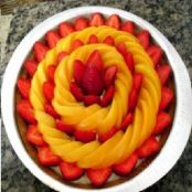 Torta gelada de pêssego