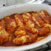 Filé de frango à Parmegiana