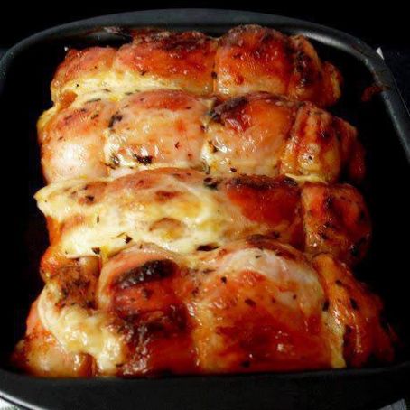 Rocambole de Frango Recheado com Calabresa e Catupiry