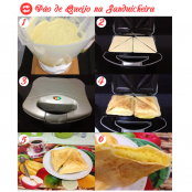 Pão de queijo na sanduicheira