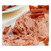 Sorvete-mousse de chocolate cremoso