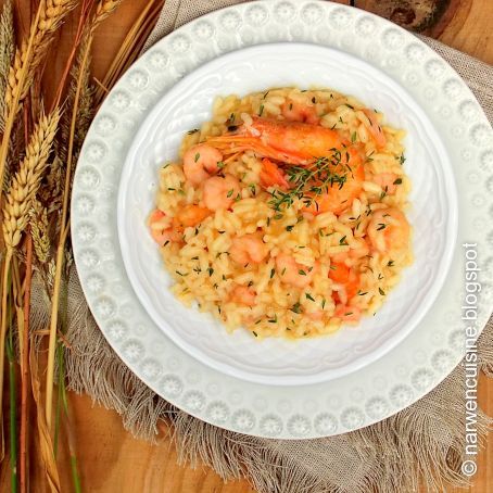 Risotto de Camarão e Tomilho