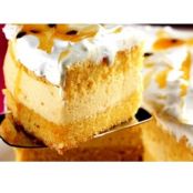 Bolo-mousse de maracujá com marshmallow