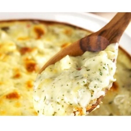 Arroz cremoso ao forno