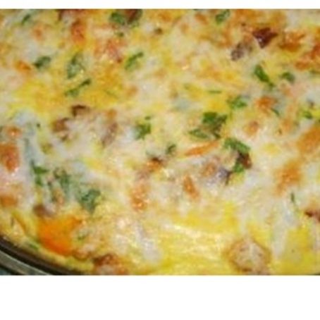 Tortilha de forno com frango e legumes