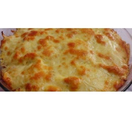 Frango gratinado com creme de milho