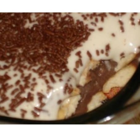 Pavê de creme e chocolate