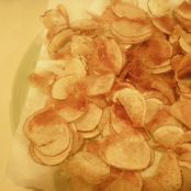 Batata Chips no microondas