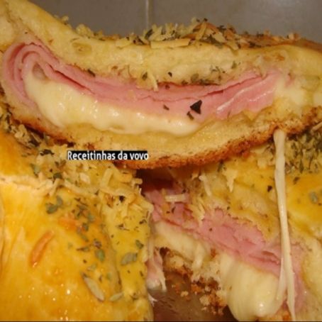 Enrolado de presunto e queijo
