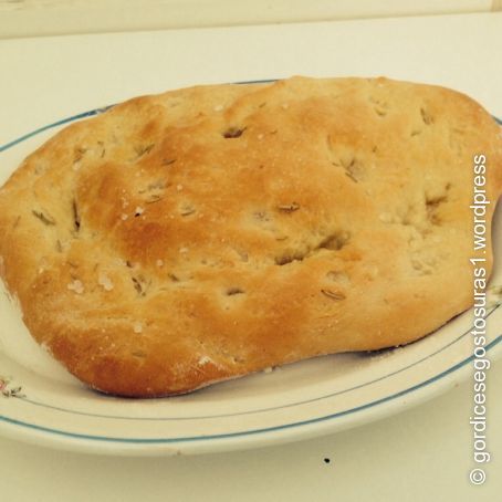 Focaccia com alecrim
