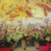 Torta de Carne Seca e Brócolis