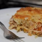 Torta de frango de liquidificador