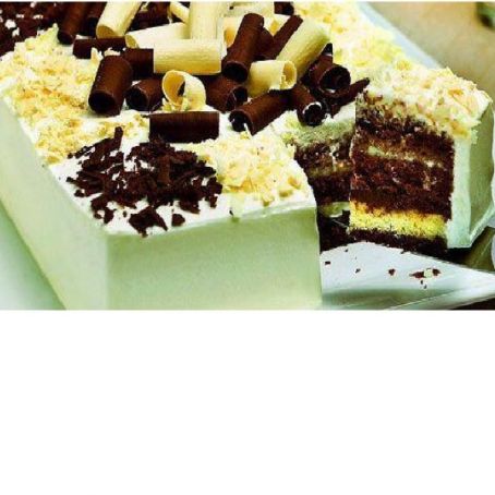 Bolo Mousse de Chocolate Preto e Branco