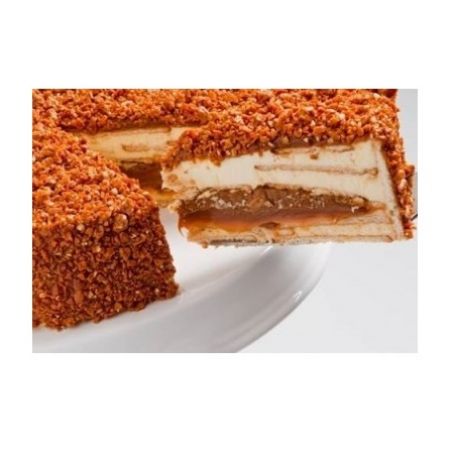 Torta Crocante de Doce de Leite com castanha do pará 