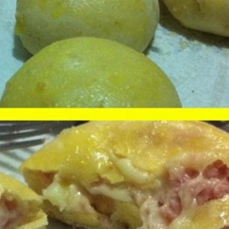 Pão de batata recheado