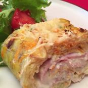 Rocambole de batata rosti