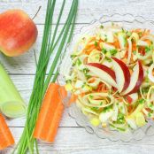 Salada de Alho Poró Light com Maçã