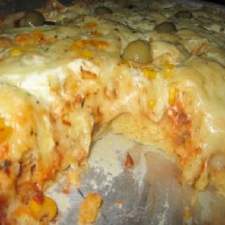 Pizza de liquidificador fofa