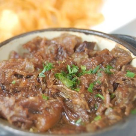 ​Panelinha de rabada com funghi porcini e purê