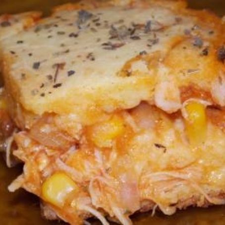 Torta de milho com frango