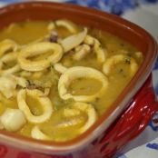 Caril de Lulas com Maçã