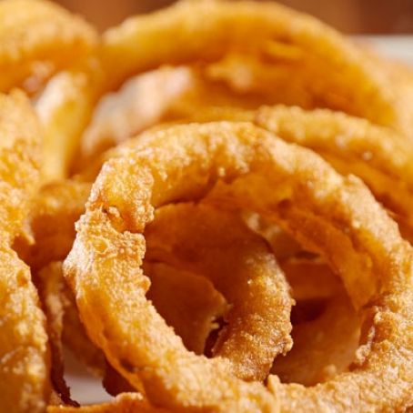 Anéis de cebola crocante