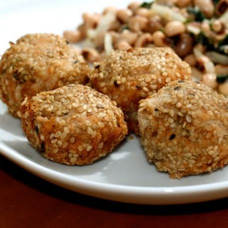 Almôndegas de Arroz e Feijao