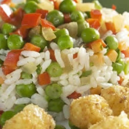 Arroz a grega com mussarela