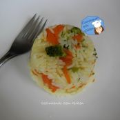 Arroz com brócolis e cenoura