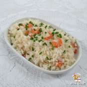 Arroz com camarão do Auli