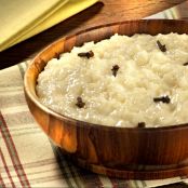 Arroz doce com coco