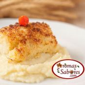 Bacalhau empanado de forno