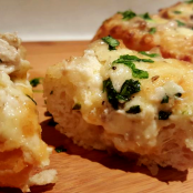 Baguetes recheadas com Queijo e Cogumelos