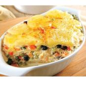 Batata gratinada à grega