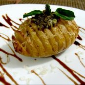 Batata Haseelback ao pesto e aceto balsâmico