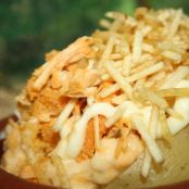 Batata recheada de frango