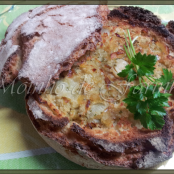 Broa com recheio de bacalhau - Etapa 1