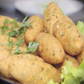 Bolinho de Bacalhau de batata com mandioquinha 