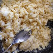 Bolinho de arroz acebolado - Etapa 1