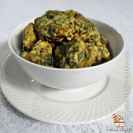 Bolinho de espinafre da Delnir