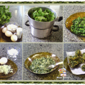 Bolinho de espinafre da Delnir - Etapa 1