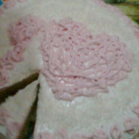 Bolo branco recheado