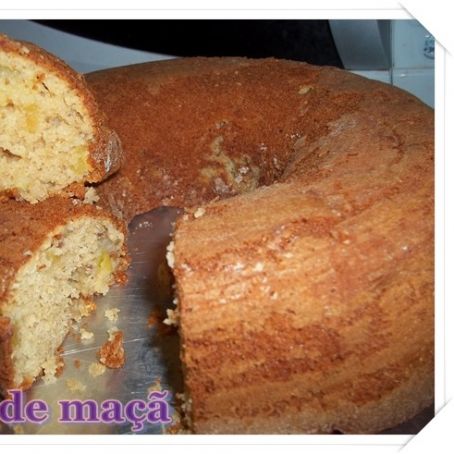Bolo de maçã de liquidificador 