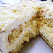 Bolo delicioso de creme de leite